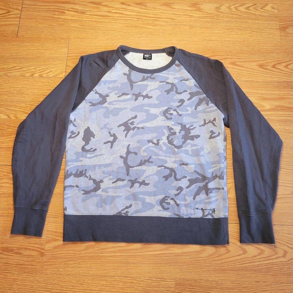 ANDY WARHOL x UNIQLO Men's Camouflage SPRZ NY Art Sweatshirt Size Small